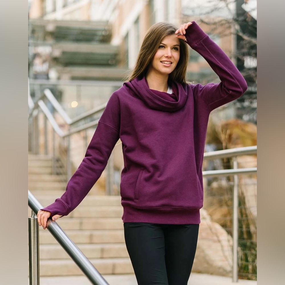 Zyia Oh So Soft Plum Hoodie